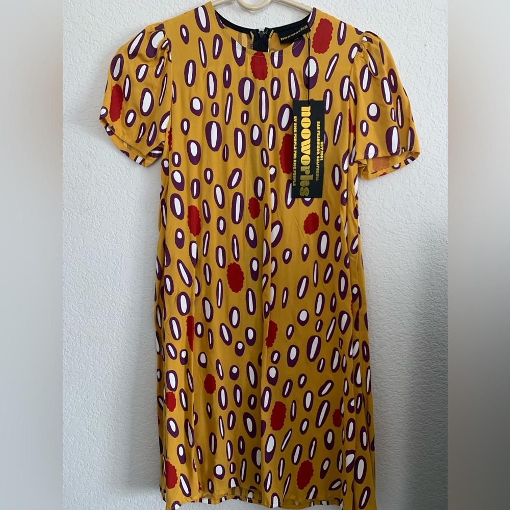 Nooworks “raspberry” print dress
